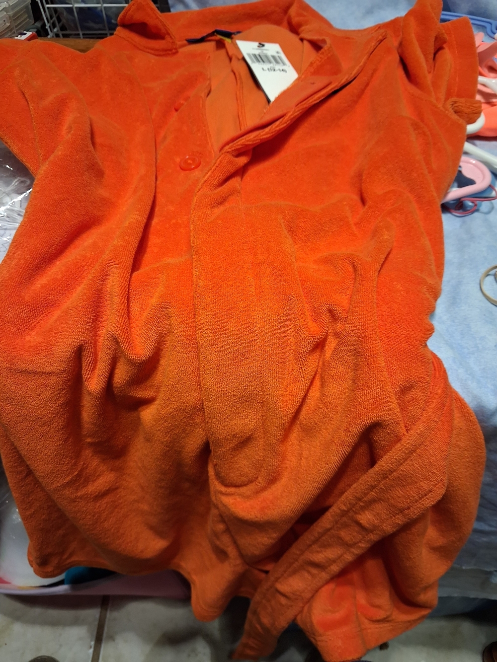 Polo by Ralph Lauren Kids Orange Terry Cloth Hoodie